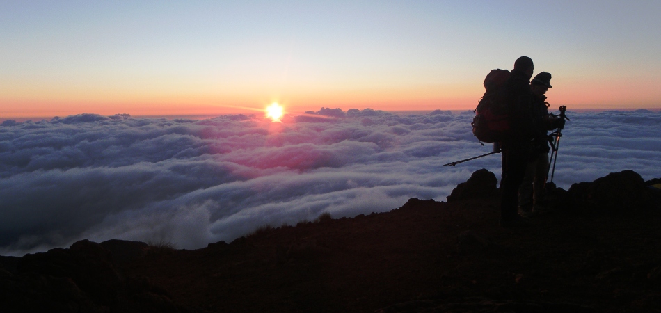 Lever de soleil au Piton des Neiges