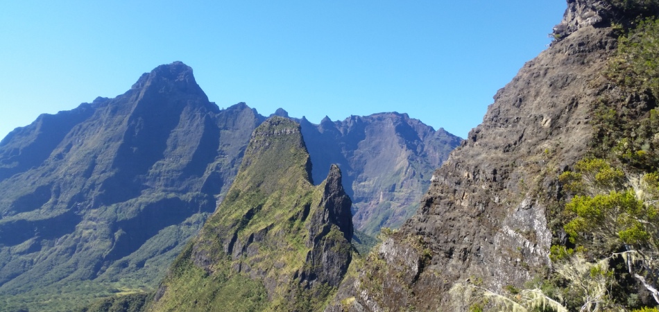 Crête des Salazes et massif du Gros Morne