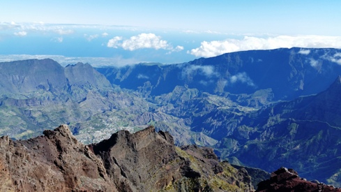 Cirque de Cilaos depuis le Piton des Neiges